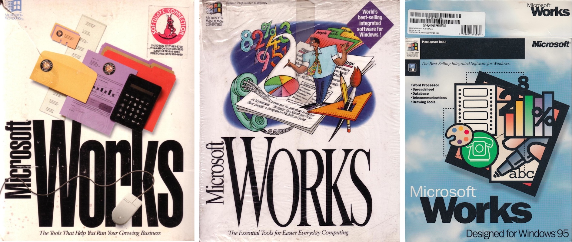 Microsoft Works Box Covers (1991-1995)